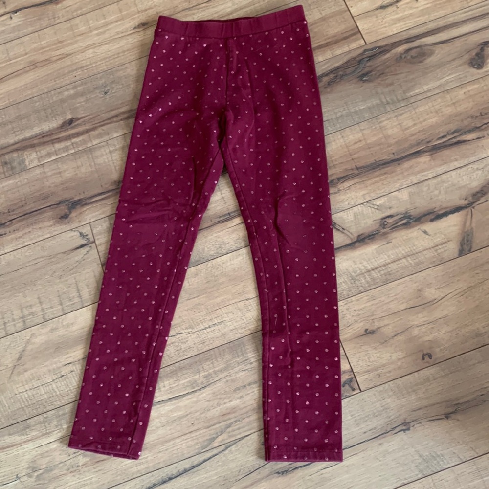 💜5 for $25💜H&M burgundy fleece leggings